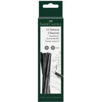 Faber-Castell Natural Charcoal Zeichenkohle 12 St.