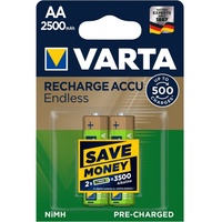 Varta Recharge Accu Endless AA 2500mAh 2er Blister