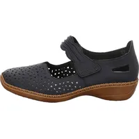 Rieker Damen 41399 Geschlossene Ballerinas, blau 40