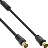 InLine 69410P Antennenkabel Premium 2x geschirmt mit Filter 10,0