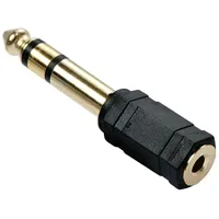 Lindy 35620 Audio-Adapter 3.5mm female an 6.3mm male vergoldet