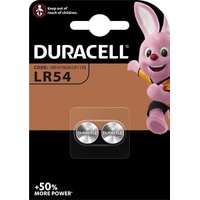 Duracell LR54, Alkaline Knopfzelle Batterien im 2er Blister