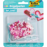 Folia Bügelperlen-Set Love Mehrfarbig