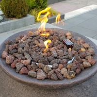 Gardenforma Elementi Lavasteine rötlich für Gas Feuerstelle, 3kg