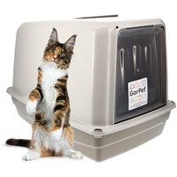 GarPet Katzenklo mit Deckel Katzentoilette XXL große Katzenklo Haubentoilette