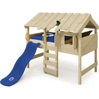Wickey Kinderbett Hochbett CrAzY Lagoon mit Rutsche, Hausbett 90