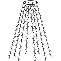 FHS International LED Lichterkette Baumvorhang 2,5 m warmweiß