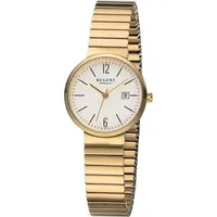 REGENT Zugband Damenuhr IP Gold F1203
