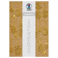 Ursus Designkarton Weihnachten, 250g/qm A4, 5 Blatt,