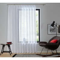 MY HOME Dolly Kräuselband 300 x 120 cm weiß