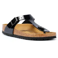 Birkenstock Gizeh Birko-Flor Lack schmal black 37
