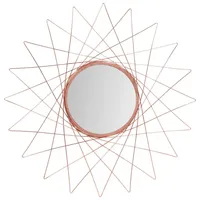 Kayoom Wandspiegel Kupfer, Glas, organisch, 79x79x2 cm