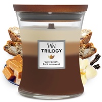 Woodwick Trilogy CAFÉ SWEETS Kerze Medium Jar 658 g