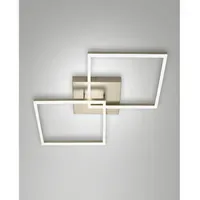 Fabas Luce Bard 2-flammig 65x65 cm Gold edelmatt