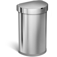 Simplehuman halbrunder Sensorabfalleimer mit Beutelfach,
