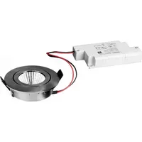 Brumberg 39363153 LED-Einbaustrahler 6W rund nickel matt