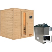 Karibu Sauna Anja inkl. 9 kW Ofen Steuergerät