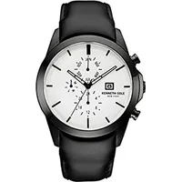 Kenneth Cole New York Herren-Armbanduhr Analog Quarz Leder 10030794