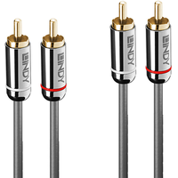 Lindy 35348 Audio Anschlusskabel [2x Cinch-Stecker - 2x Cinch-Stecker]