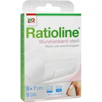 Lohmann & Rauscher Ratioline Wundverband 7x5 cm steril 5