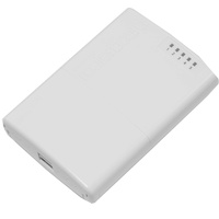 MikroTik PowerBox - Router - 4-Port-Switch - an DIN-Schiene