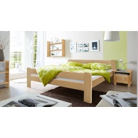 TICAA Bett Bert 140 x 200 cm Kiefer natur