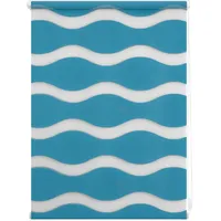 Lichtblick Doppelrollo Welle 110 x 150 cm petrol