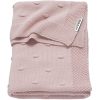 Meyco Strickdecke mit Knoten rosa