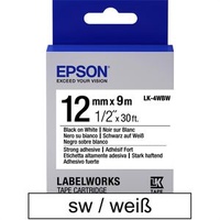 Epson LK-4WBW Beschriftungsband, 12mm, schwarz/weiß (C53S654016)