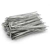 AMANKA 100 Stück Ø3,2mm Erdanker 150x30mm Befestigungsanker Stahl Erdnägel
