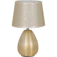 NÄVE Tischleuchte Simply Ceramics aus Keramik 31 cm Gold