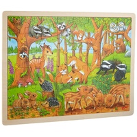 GoKi 57734 - Einlegepuzzle Tierkinder im Wald