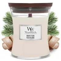 Woodwick White Teak medium 275 g