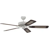 Pepeo Potkuri 132 cm Deckenventilator Weiß/Mahagoni