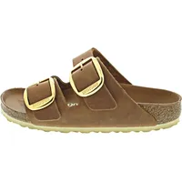 Birkenstock Arizona Big Buckle Nubukleder geölt schmal cognac 39