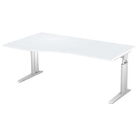 Hammerbacher Schreibtisch VUS18/5 lichtgrau/silber