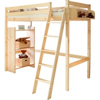 TICAA Hochbett Matthias 90 x 200 cm Kiefer massiv