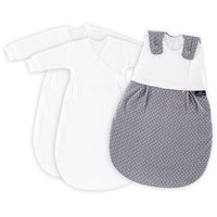 Träumeland LIEBMICH Schlafsack Set Pünktchen grau,