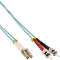 InLine LWL Duplex Kabel, OM3, 2x LC Stecker/2x ST