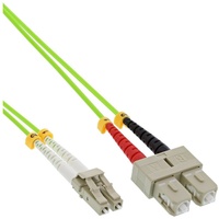 InLine 88655Q LWL Duplex Kabel, LC/SC, 50/125μm, OM5, 15m