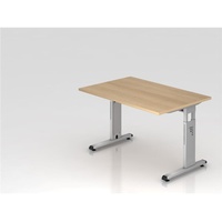 Hammerbacher Schreibtisch VOS12/E eiche nachbildung/silber