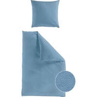 BIERBAUM Senci Biber jeansblau 135 x 200 cm +