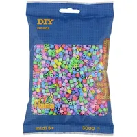 Hama Bügelperlen Midi Pastell Mix 3000 Stück