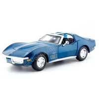 MAISTO 31202 - Modellauto Chevrolet Corvette 70 (blau, Maßstab