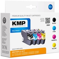 KMP B58V schwarz, cyan, magenta, gelb Tintenpatronen ersetzen Brother