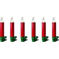 Krinner Lumix Superlight Mini Erweiterungsset, 6 LED Kerzen, rot