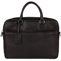 Burkely Antique Avery Aktentasche Leder 40 cm Laptopfach schwarz