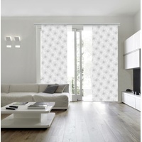 GARDINIA Flächenvorhang Bloomy weiß, 60 x 245 cm
