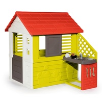 Smoby Spielhaus Natur Haus mit Sommerküche 810713