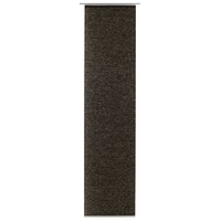 GARDINIA Flächenvorhang Natur-optik Klettband 60 x 245 cm erde
